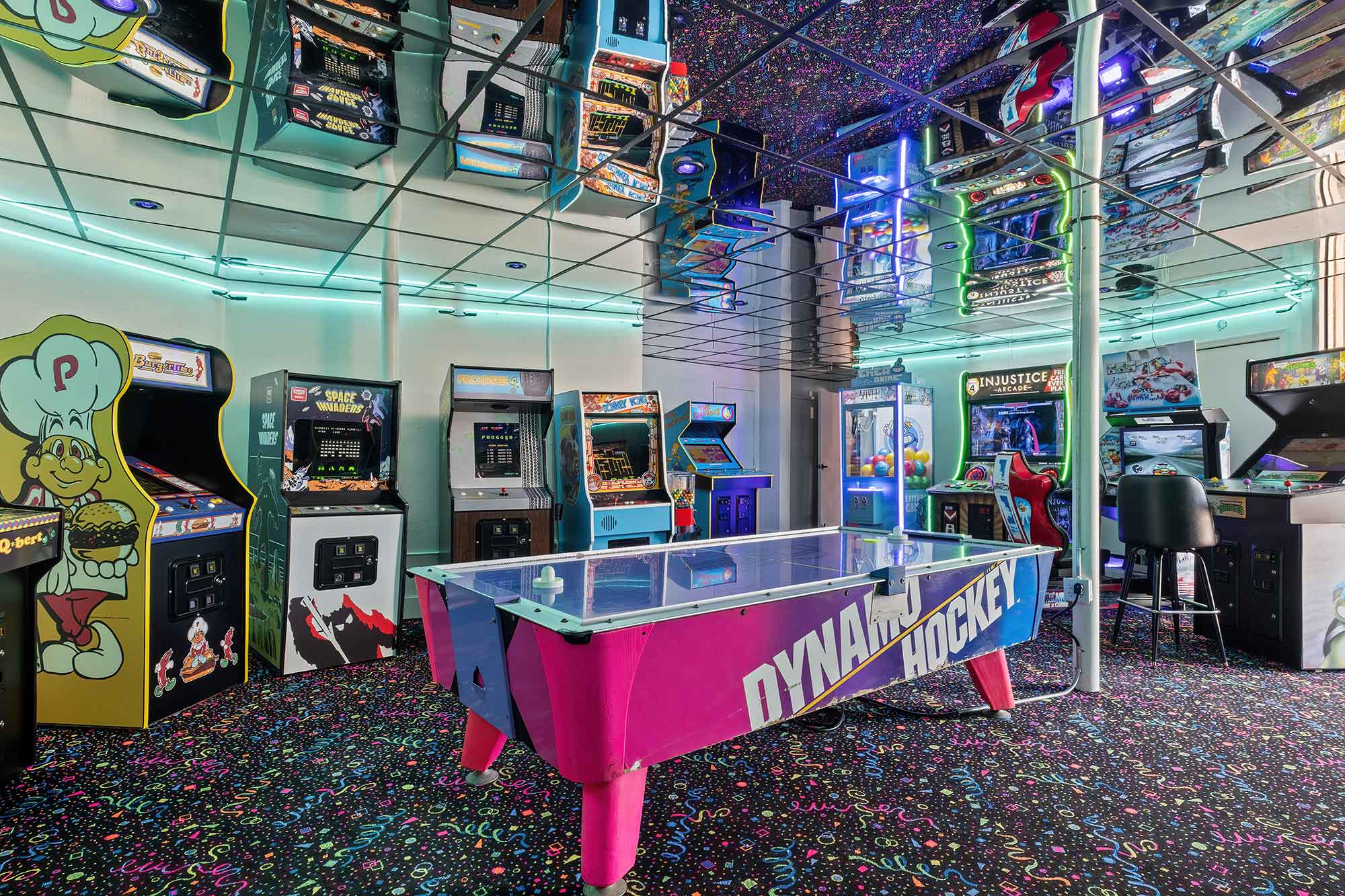 Arcade Room with Games